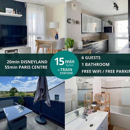 Le Chanteloupien - Appartement Pour 6 Proche Disneyland Paris Chanteloup En Brie Exterior foto